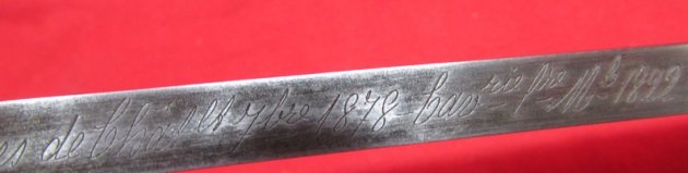 French Mle1822 Cavalry Enlisted Sword, Chatellerault 1878 — image 5