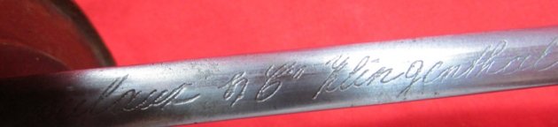 French M1883 Cavalry Officers Sword & Scabbard, Klingenthal Mfg. — image 4