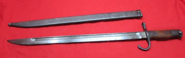 Japanese Pre-WWII Type 30 Bayonet & Scabbard, Tokyo Arsenal, Numbered Tang — image 5