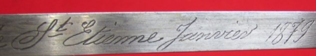 French M1874 Gras Bayonet St Etienne 1879 — image 5
