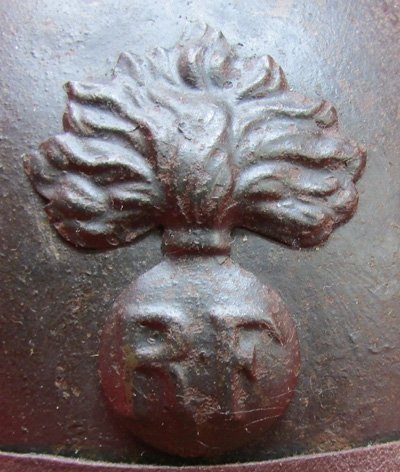 French WWI Adrian Infantry Helmet With Liner, Chinstrap & Veteran Visor Plate — image 3