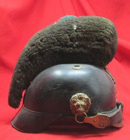 German Imperial Era, Royal Bavarian Army M1868 NCO Jager Raupenhelm — image 5