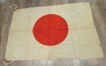 Japanese WWII White Cotton National Flag 34 x 50 Inches