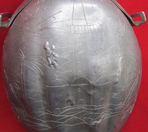 Italian WWII Large Capacity Aluminum Canteen, North Africa POW, Maggio 1943, Jane A. Kimball Collection — image 10