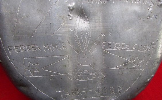 Italian WWII Large Capacity Aluminum Canteen, North Africa POW, Maggio 1943, Jane A. Kimball Collection — image 4