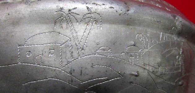 Italian WWII Large Capacity Aluminum Canteen, North Africa POW, Maggio 1943, Jane A. Kimball Collection — image 7