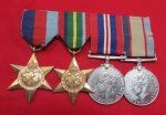 Australian WWII Four-Place Medal Bar, Named