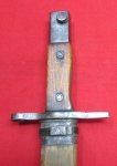 Japanese WWII Late Type 30 Bayonet, Wooden Scabbard, Toyoda Mfg.