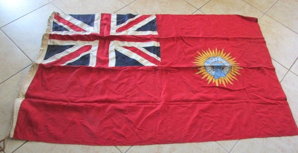 British Raj Era, Red Ensign & Star of India Order, 45x70 Inches — image 2