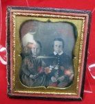 US Pre Civil War 1/6 Daguerreotype of Brother & Sister, …