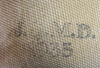  US Post WWI Mounted Canteen Set, 1935 JQMD Marked Cover — image 3