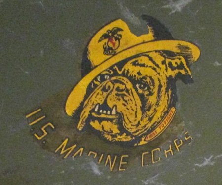  US WWII USMC Footlocker, Trunk, Identified Woman Marine — image 6