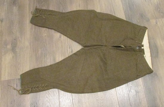  US WWI Army Issue Wool Enlisted Breeches, 1917 Contract — image 2
