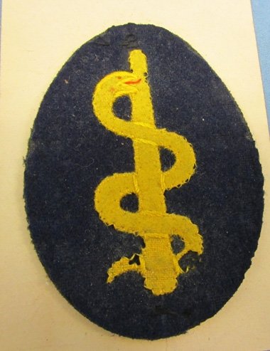  German Pre WWI Medic Insignia, Blue Wool Uniform — image 2