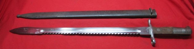  Swiss M1914 Pioneer Bayonet and Scabbard, Sawback — image 6
