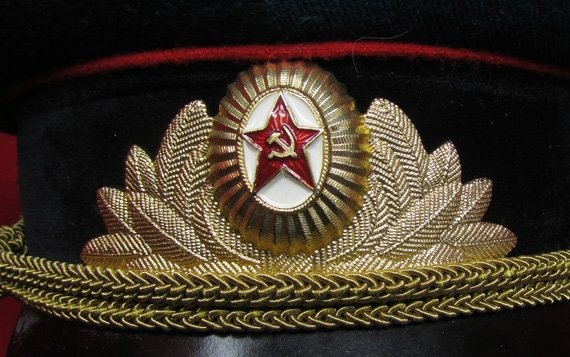  Soviet Cold War era Army Officers Dress Visor Hat, Size 57 — image 3