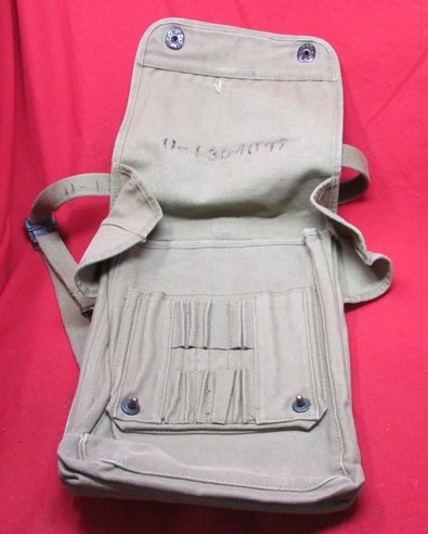  US WWII M1938 Dispatch Case, Mounted Pattern, Boyt 42, Officers Service Number Marked — image 3