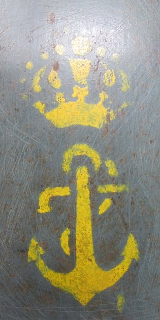  Italian WWII M1933 Steel Helmet, Regia Marina, Royal Navy, Complete — image 3