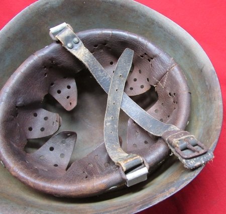  Italian WWII M1933 Steel Helmet, Regia Marina, Royal Navy, Complete — image 6