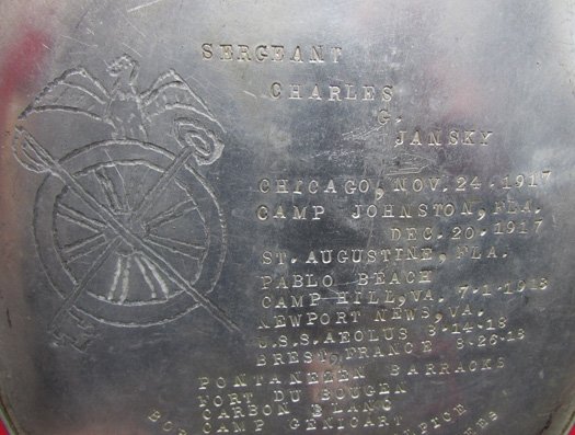  US WWI Trench Art Engraved Messkit, Quartermaster Roster and Locations, Kimball Collection — image 3