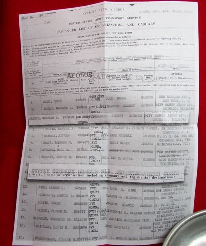  US WWI Trench Art Engraved Messkit, Quartermaster Roster and Locations, Kimball Collection — image 5