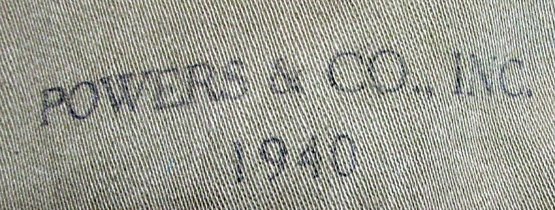  US WWII, Musette, Bag, Powers &  Co. Inc, 1940, Very Clean — image 4