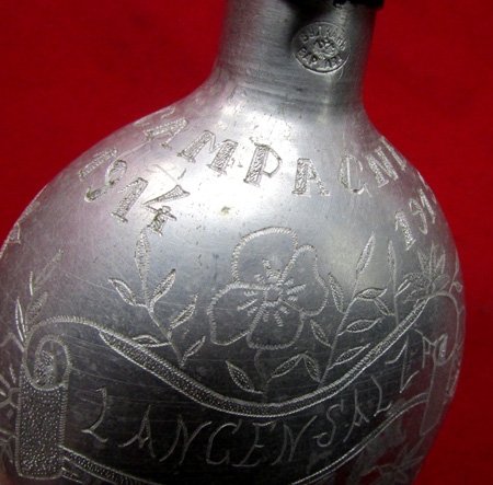  French WWI, POW Trench Art Russian Canteen, Jane A. Kimball Collection — image 7