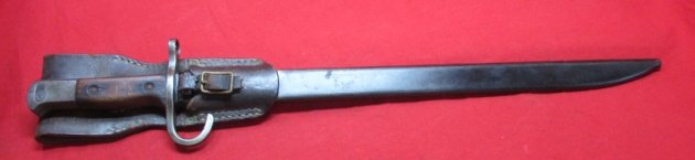  Japanese WWII Type 30 Bayonet & Scabbard, Kokura Hourglass, With Frog — image 2