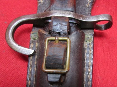  Japanese WWII Type 30 Bayonet & Scabbard, Kokura Hourglass, With Frog — image 8