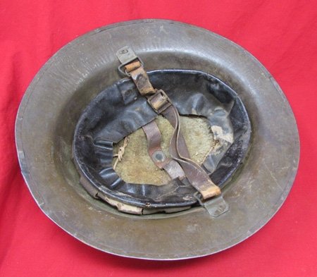  US WWI, British Mfg, 91st Infantry Division Doughboy Helmet, Complete — image 5