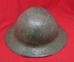 US WWI, British Mfg, 91st Infantry Division Doughboy Helmet, Complete
