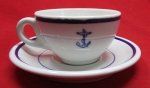 US Korean War US Navy Cup and Saucer Set
