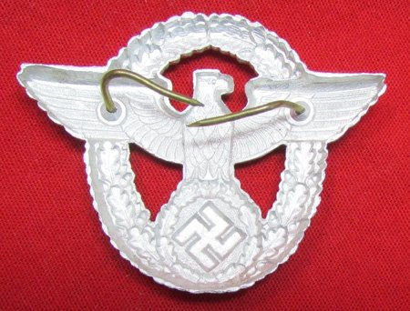  German WWII Enlisted Police Hat Eagle — image 3