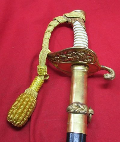  US Cold War Era, M1852 US Navy Officers Sword, US Mfg — image 2
