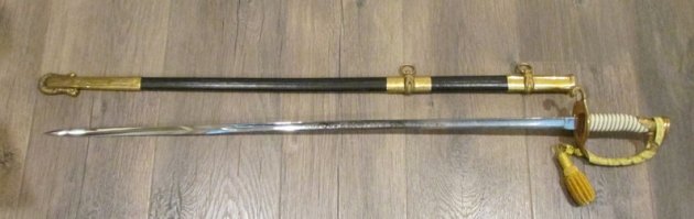  US Cold War Era, M1852 US Navy Officers Sword, US Mfg — image 9