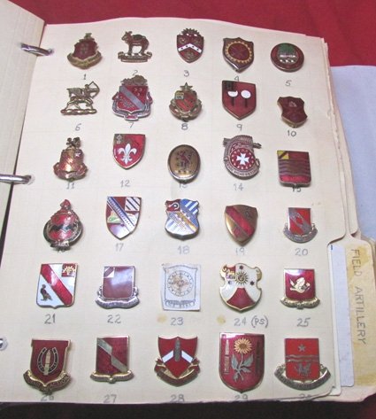  US  Field Artillery Distinctive Insignia Binder, 221 DUIs — image 6