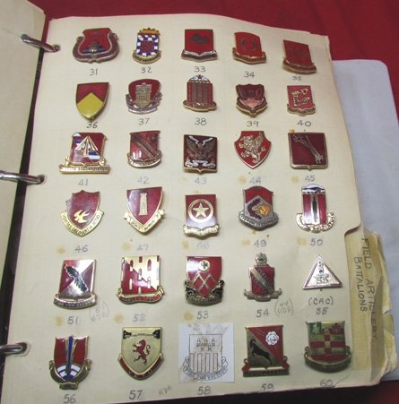  US  Field Artillery Distinctive Insignia Binder, 221 DUIs — image 7