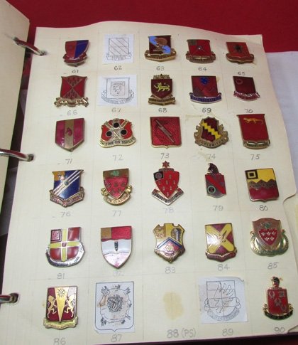  US  Field Artillery Distinctive Insignia Binder, 221 DUIs — image 8