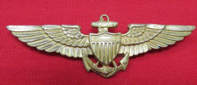  US WWII Navy-USMC Pilots Wings, AMCRAFT Mfg, Snowflake Reverse — image 2