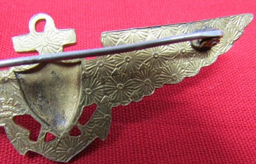  US WWII Navy-USMC Pilots Wings, AMCRAFT Mfg, Snowflake Reverse — image 4