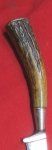 German Stag Handled Hunting Knife, A. Gollinger
