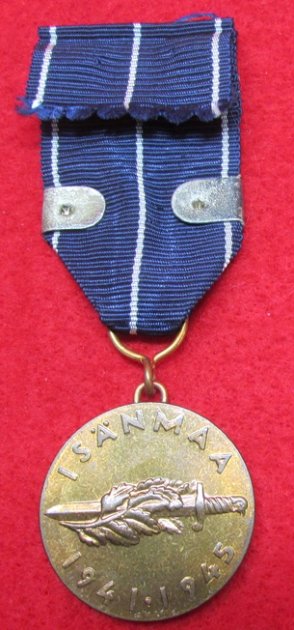  Finland WWII, Continuation War Medal 1941-1945, Ilmapuolustus (Air Force) Clasp — image 5