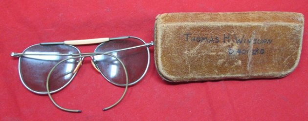  US WWII USAAF Aviator's Sunglasses & Case, AN-6531, Identified — image 3