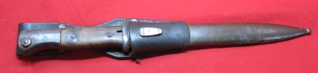  German WWII S84/98  Bayonet & Frog,  Non-Matching cvl 42 — image 2