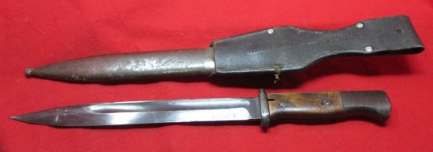  German WWII S84/98  Bayonet & Frog,  Non-Matching cvl 42 — image 4