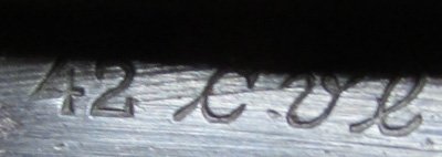  German WWII S84/98  Bayonet & Frog,  Non-Matching cvl 42 — image 5