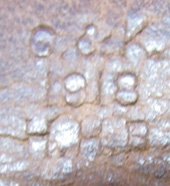  US WWII Leather Rifle Sling, 1918 C&K — image 3