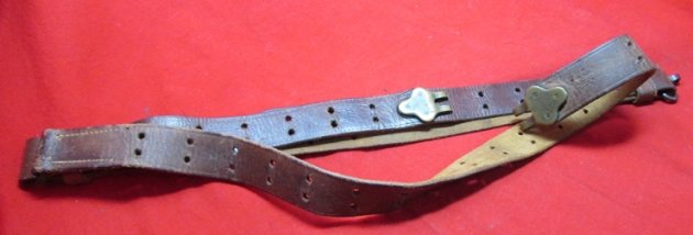  US WWII Leather Rifle Sling, 1918 C&K — image 4