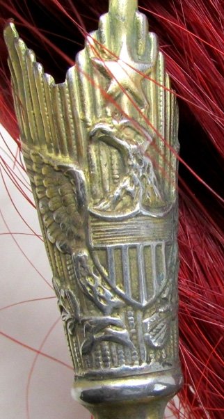  US Indian Wars Mounted Artillery Enlisted Dress Helmet Socket & Plume — image 4