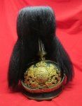 German Imperial Era, Bavarian Train Battalion, Pickelhaube, Trichter & Haarbusch
